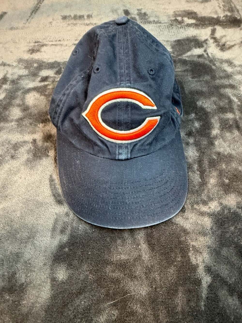 '47 Brand Chicago Bears Clean Up Hat Navy Blue Adjustable Strapback